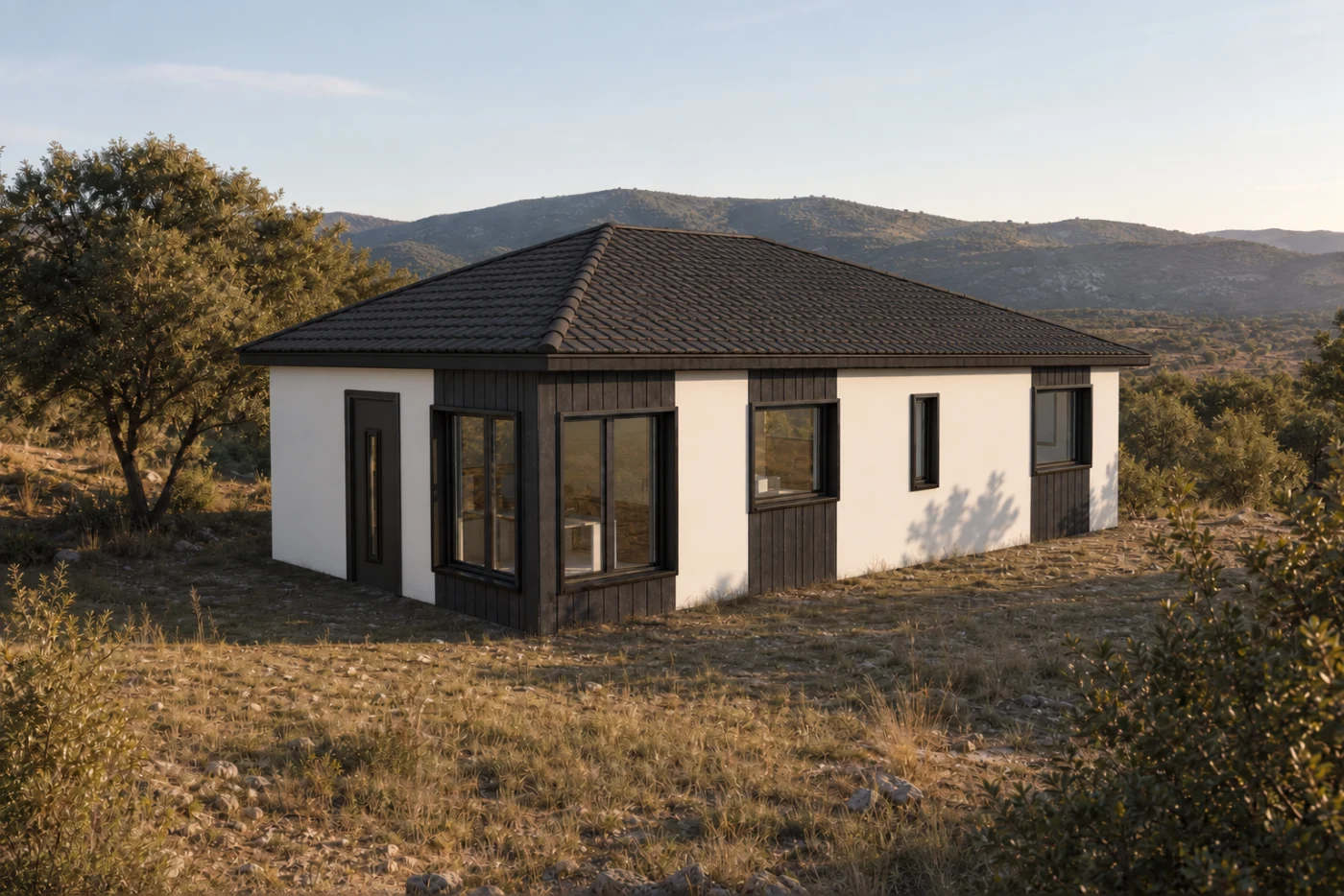 Vivienda MTH integrada en el paisaje